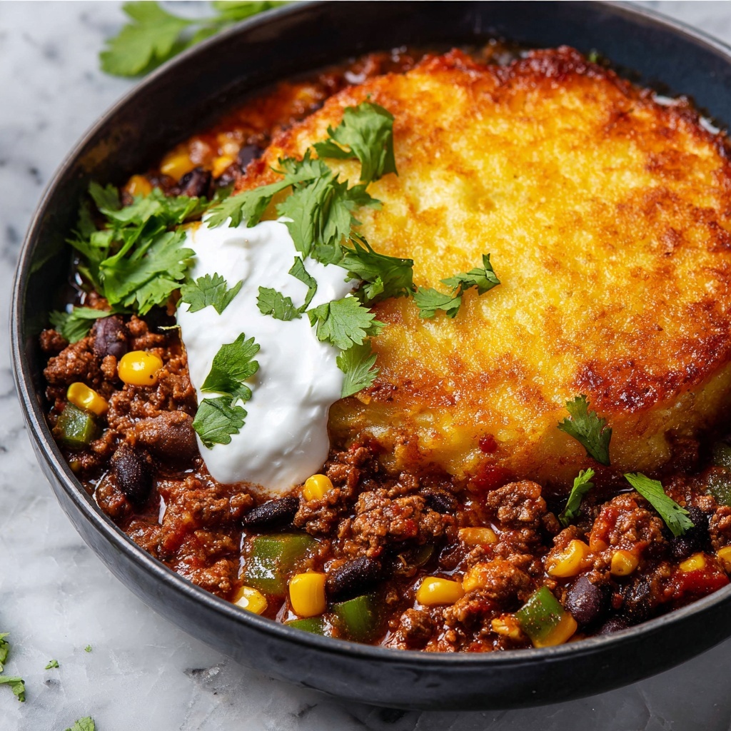 Chili Cornbread Casserole Recipe - Recipe Image