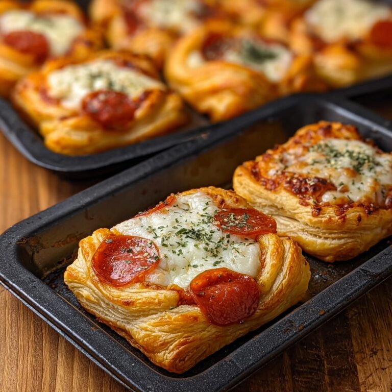 Flaky Pepperoni Pizza Rolls with Mozzarella & Herbs Recipe