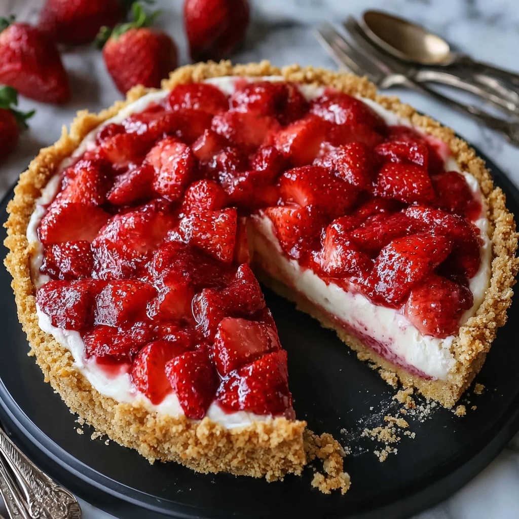 Strawberry Cheesecake Dump Cake 🍓 Recipe - Recipe Image