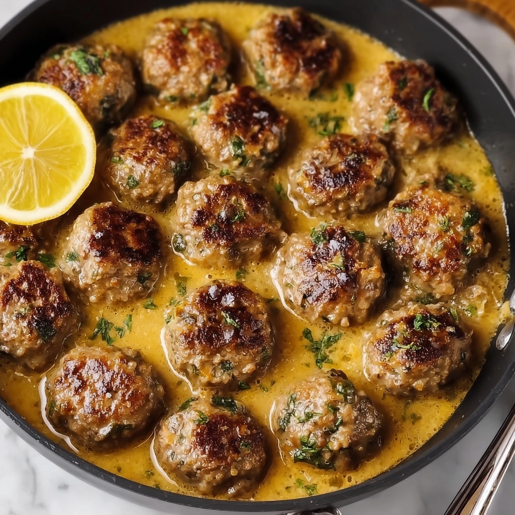 Tender Meatballs in Lemon Sauce Recipe - Recipe Image