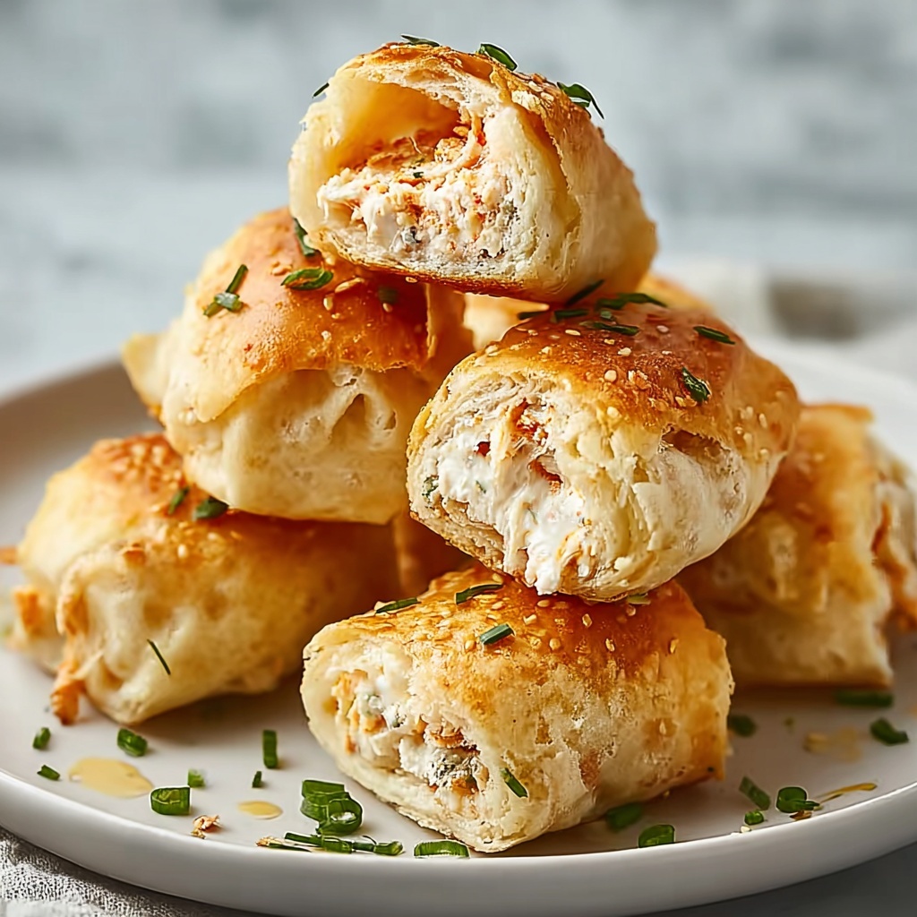 Easy Baked Rice Paper Crab Rangoons Recipe - Recipe Image