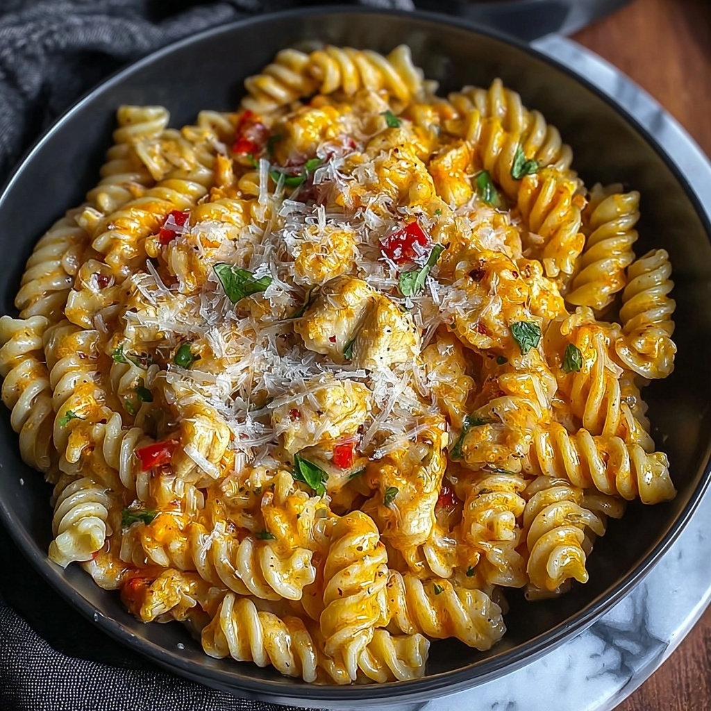 Creamy Rotel Chicken Pasta with Pepper Jack and Cheddar Recipe - Recipe Image