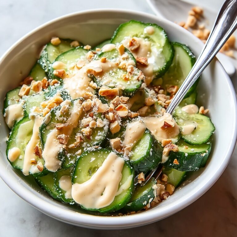 Irresistibly Fresh Cucumber Caesar Salad with Crunchy Bacon Recipe