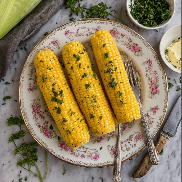 Crock Pot Corn on the Cob with Parsley Butter Recipe