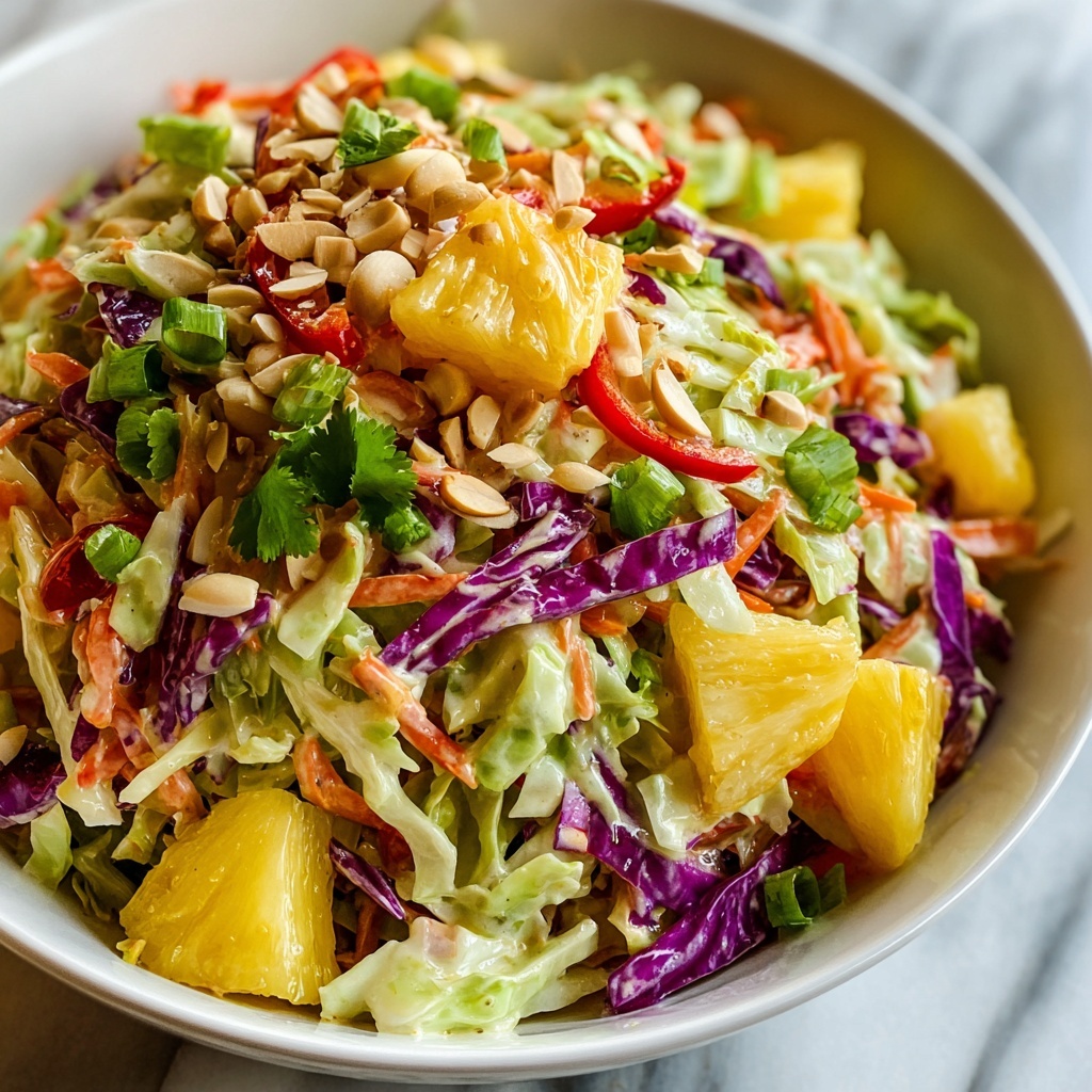 Tangy Tropical Hawaiian Coleslaw Recipe - Recipe Image