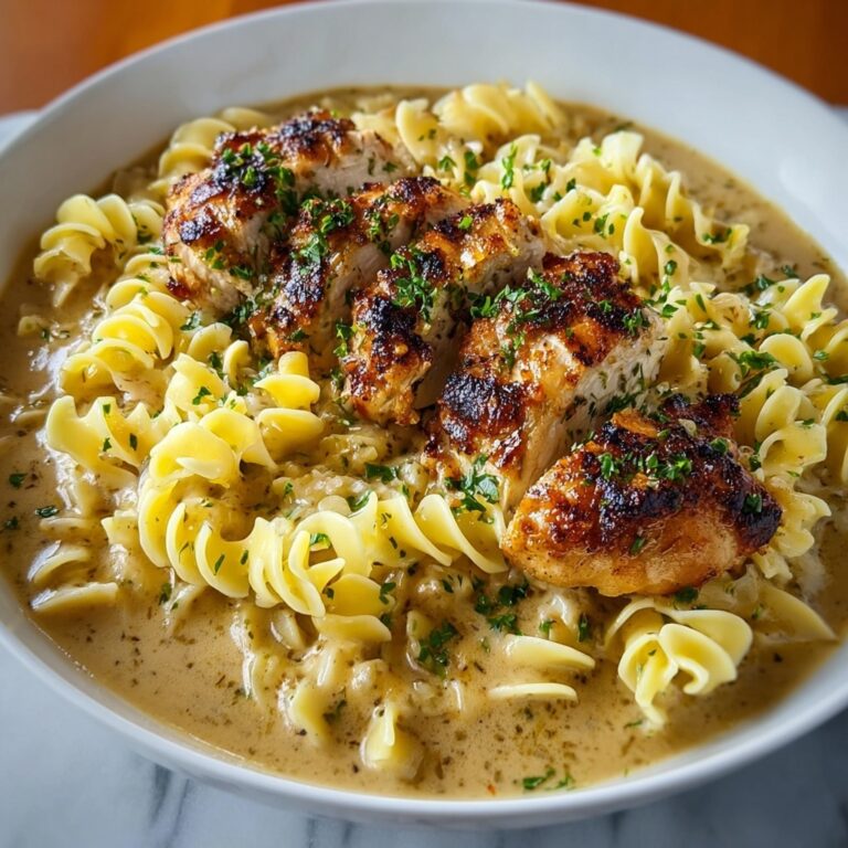 Chicken with Lemon Buttered Noodles Recipe