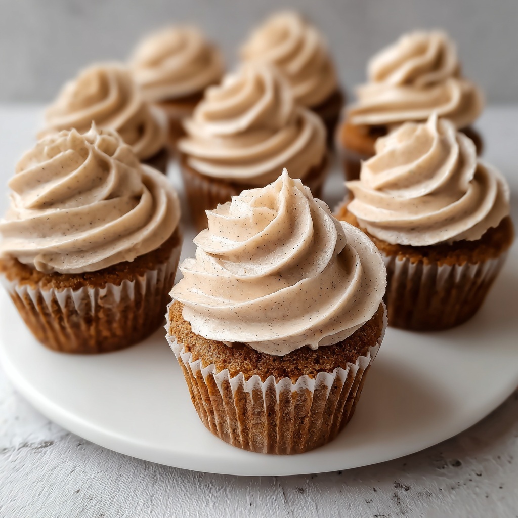 Pumpkin Cupcakes With Creamy Pumpkin Frosting Recipe - Recipe Image