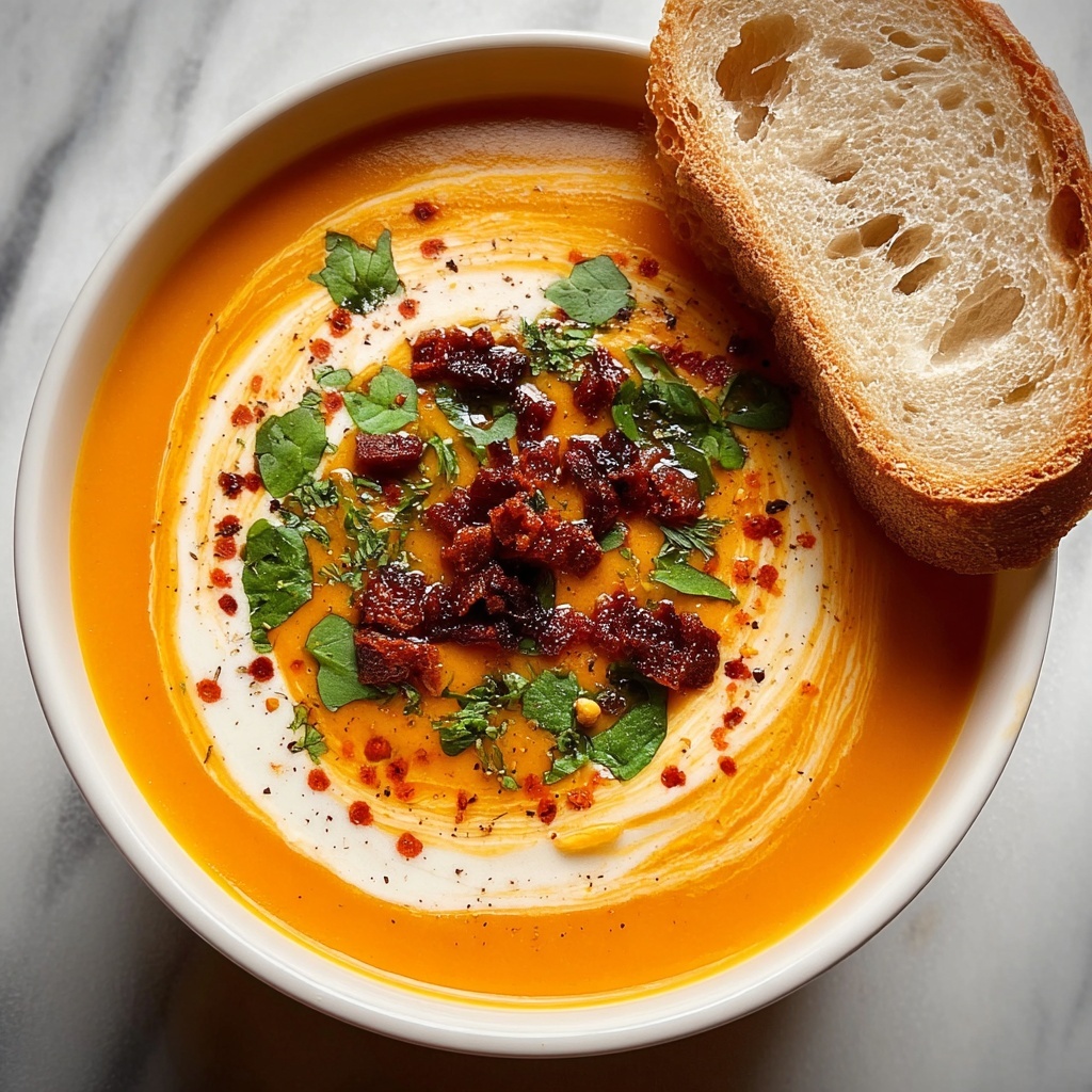 Spicy Chorizo Pumpkin Soup Recipe - Recipe Image