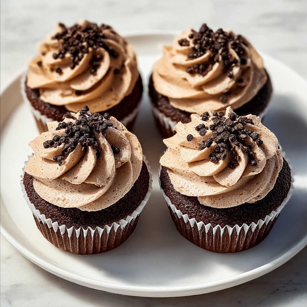 Chocolate Coffee Cream Cupcakes Recipe - Recipe Image