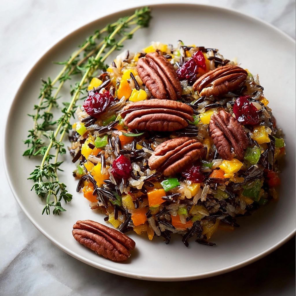 Thanksgiving Wild Rice with Cranberries and Pecans Recipe - Recipe Image