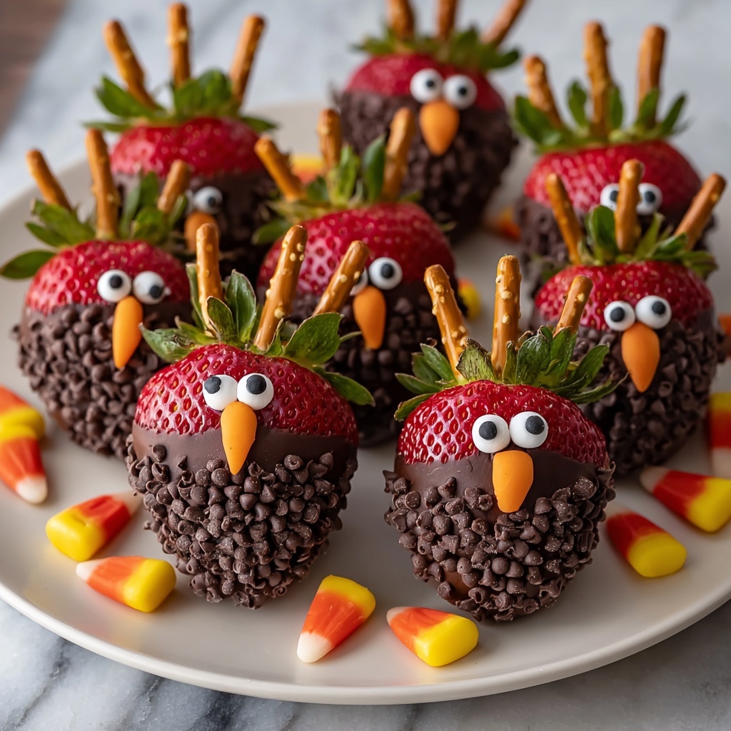 Chocolate Covered Strawberry Turkeys Recipe - Recipe Image