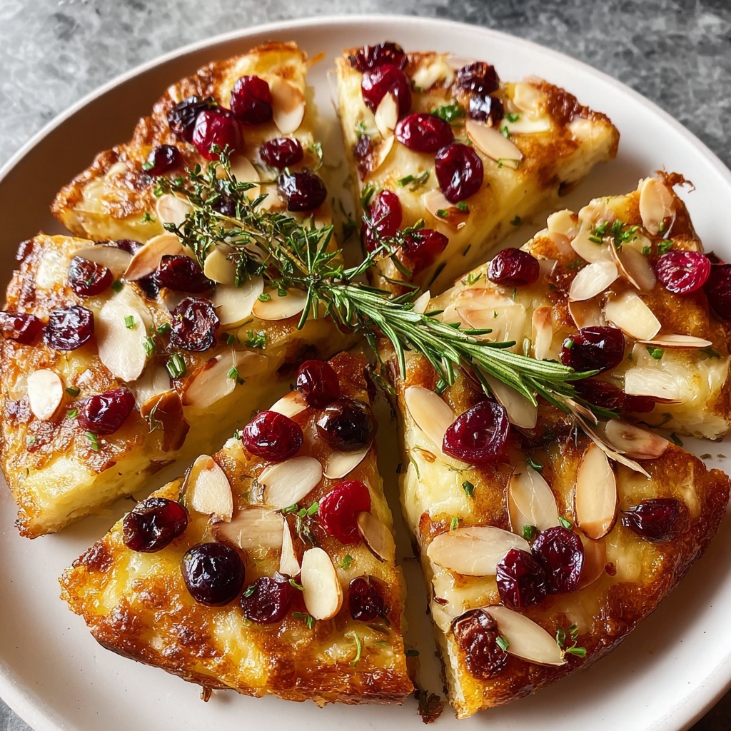 Crispy Flatbread with Brie, Cranberries & Toasted Almonds Recipe - Recipe Image
