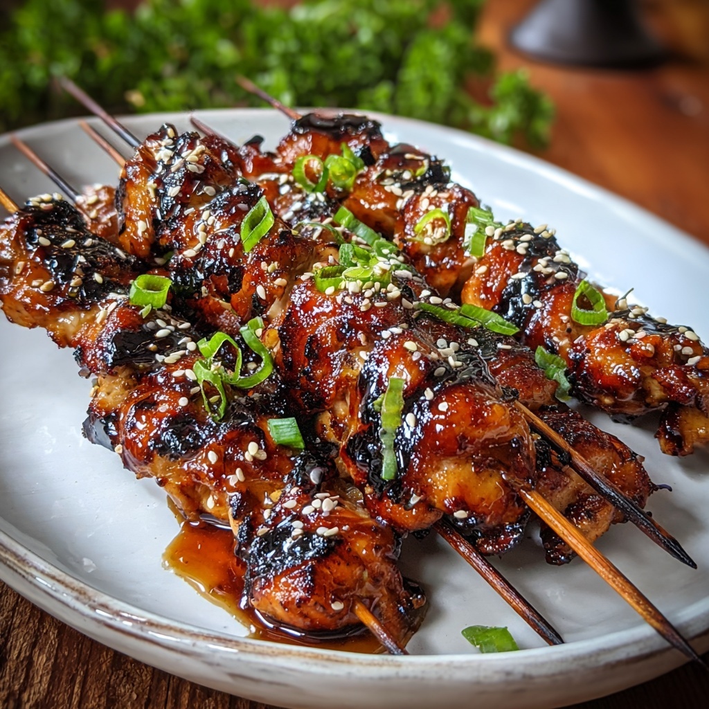 Japanese Chicken Yakitori Skewers Recipe - Recipe Image