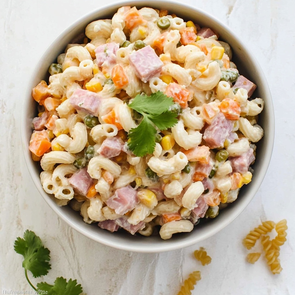 Mexican Macaroni Ham Salad Recipe - Recipe Image