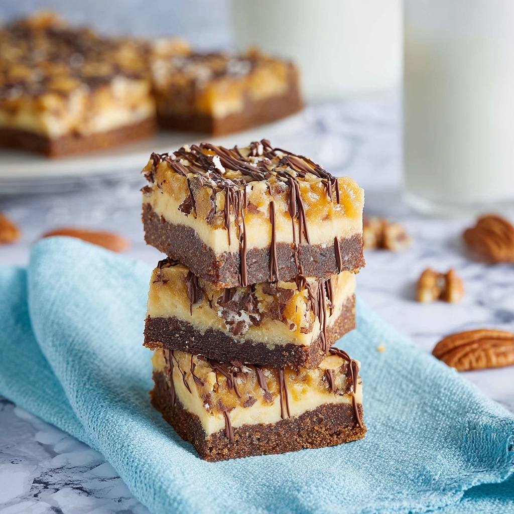 German Chocolate Brownies Recipe - Recipe Image