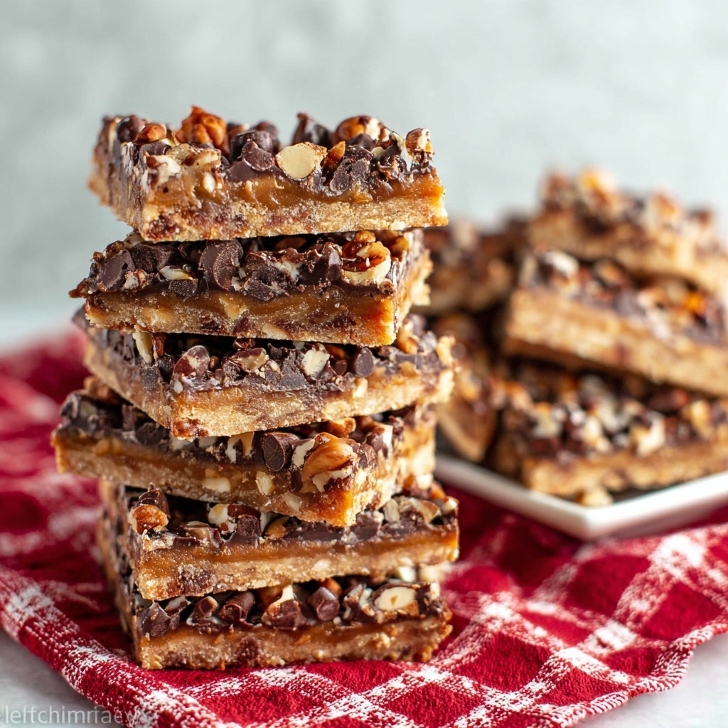 Graham Cracker Toffee with Pecans and Chocolate Chips Recipe - Recipe Image