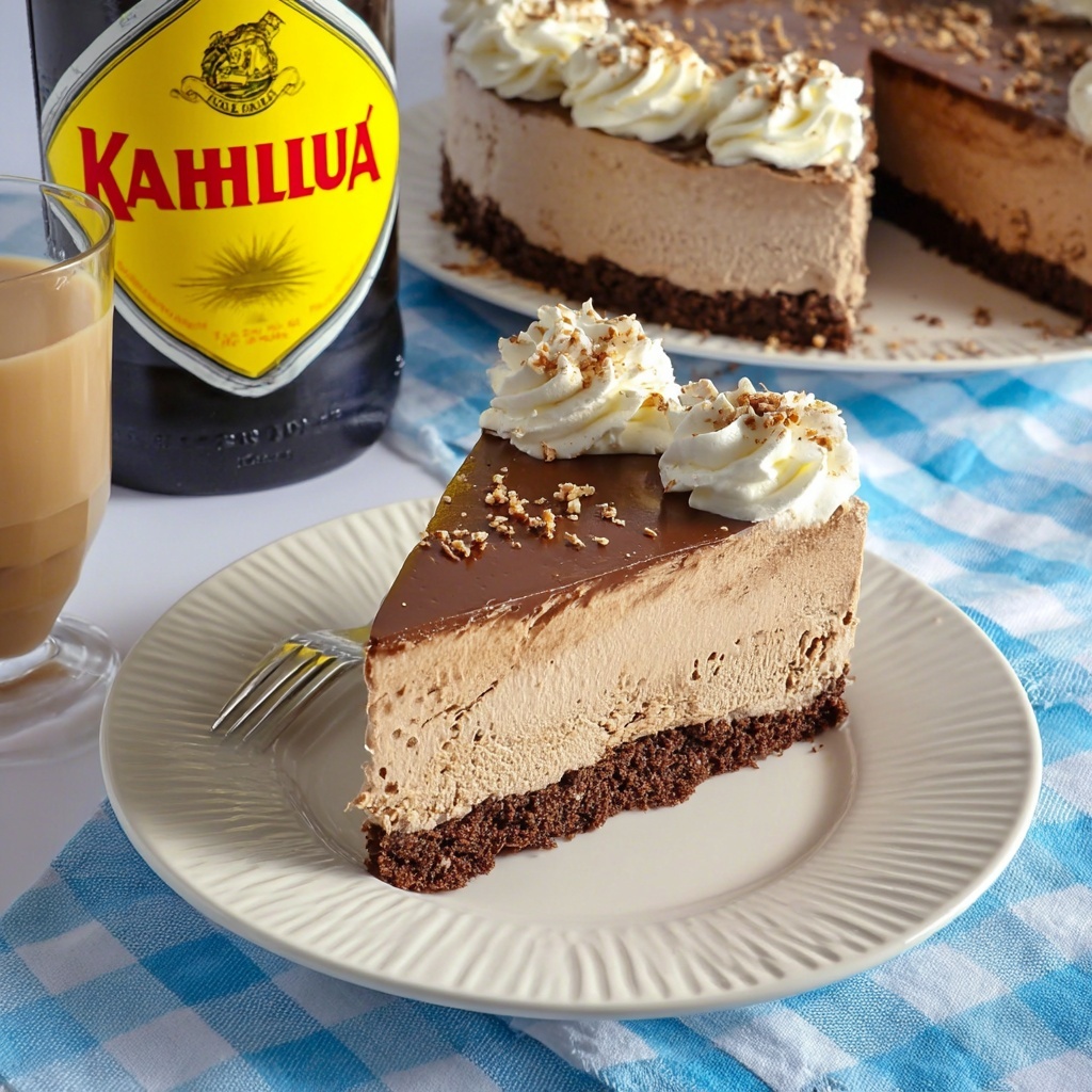Kahlua Cheesecake (No-Bake) Recipe - Recipe Image