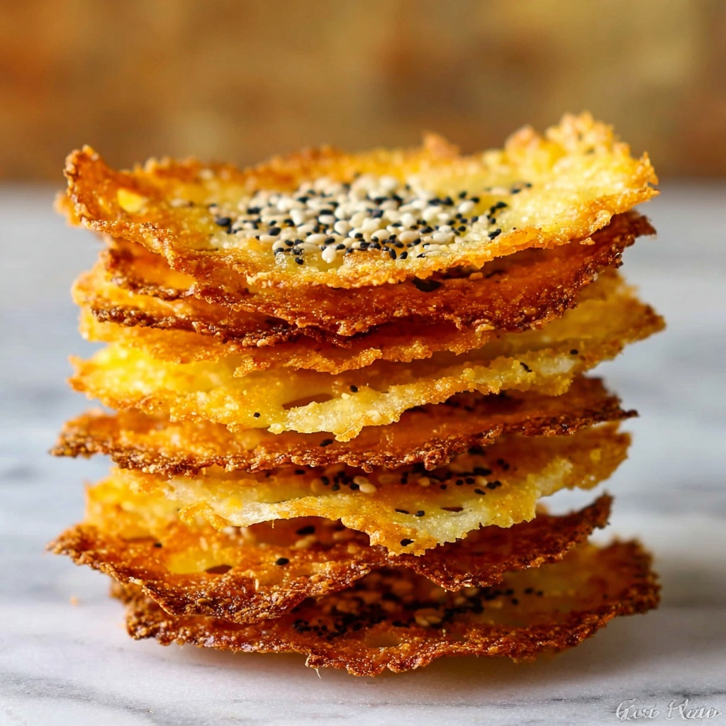 Everything Bagel Keto Cheese Chips Recipe - Recipe Image