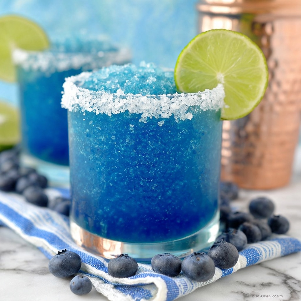 Frozen Blueberry Margarita Recipe - Recipe Image
