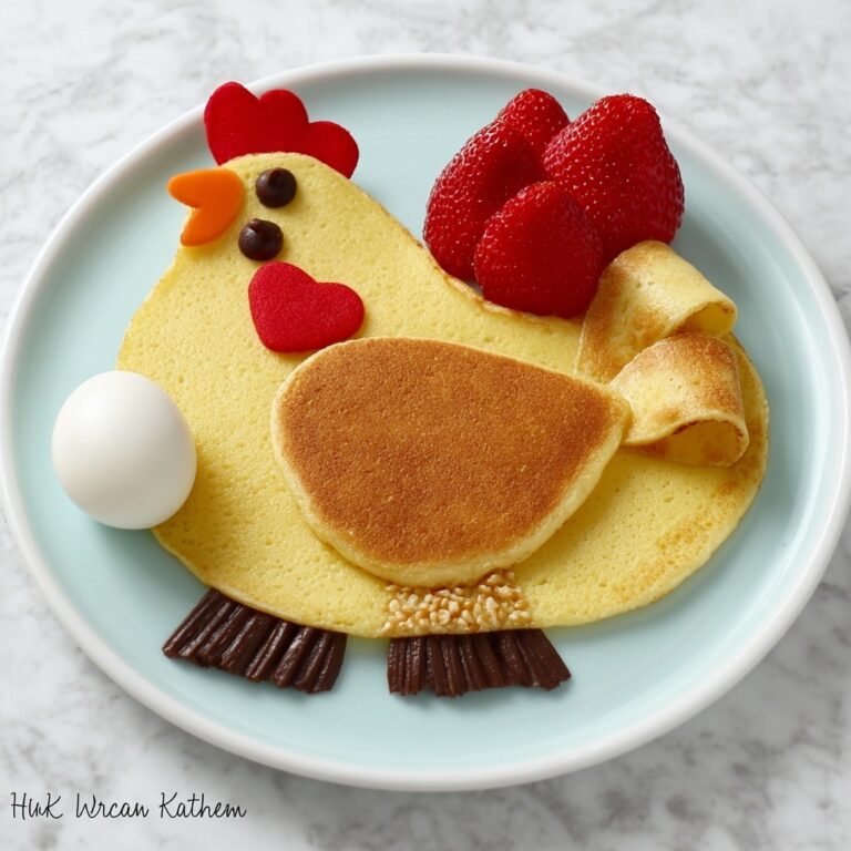 Chicken and Egg Pancake Breakfast Recipe