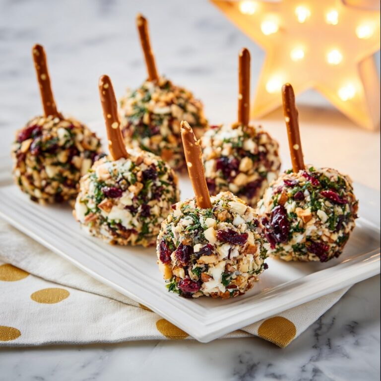 Mini Cheese Ball Bites with Cranberry-Pecan Coating Recipe