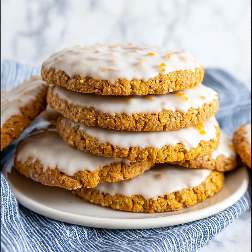 Iced Oatmeal Cookies Recipe - Recipe Image