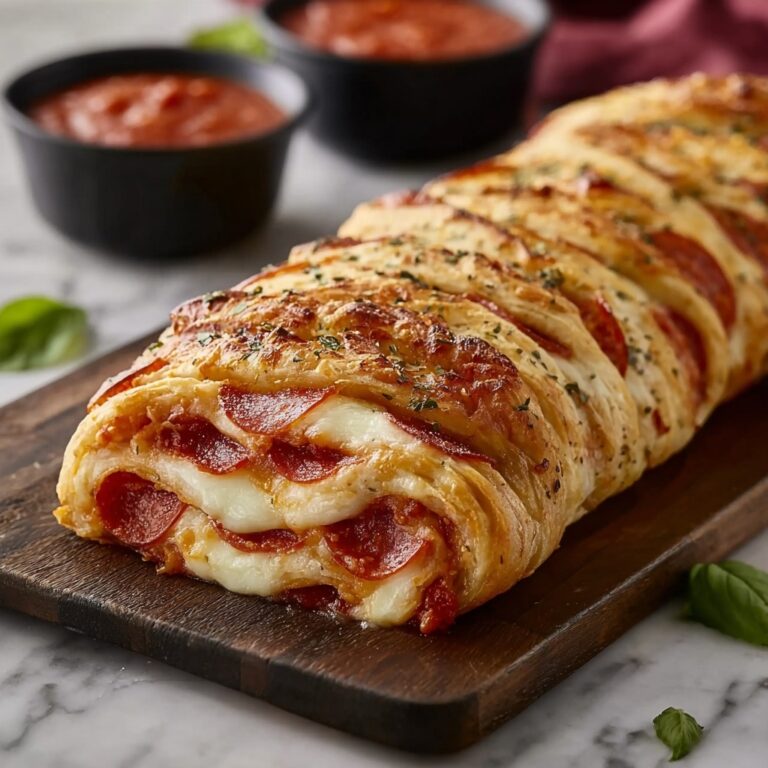 Cheesy Pepperoni Stromboli Recipe