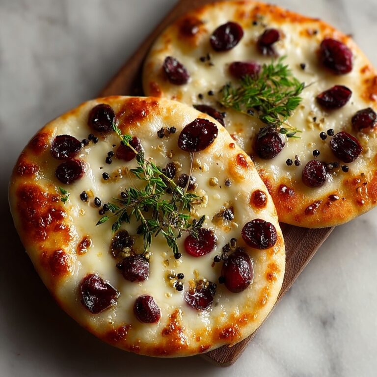Crispy Flatbread with Brie, Cranberries, and Toasted Almonds Recipe
