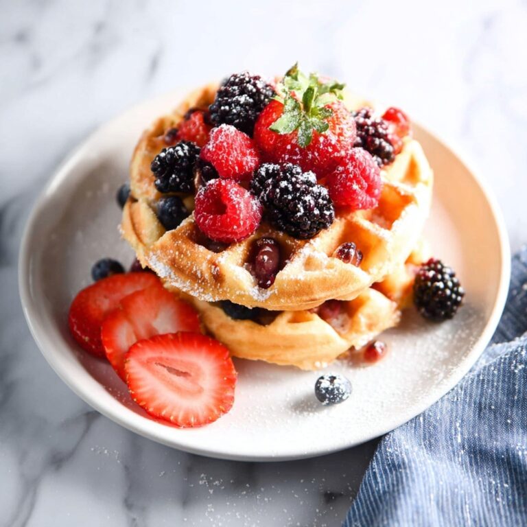 Fluffy Whole Wheat Waffles Recipe