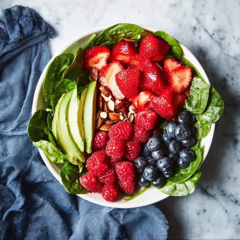 Spinach Avocado Salad with Berries Recipe