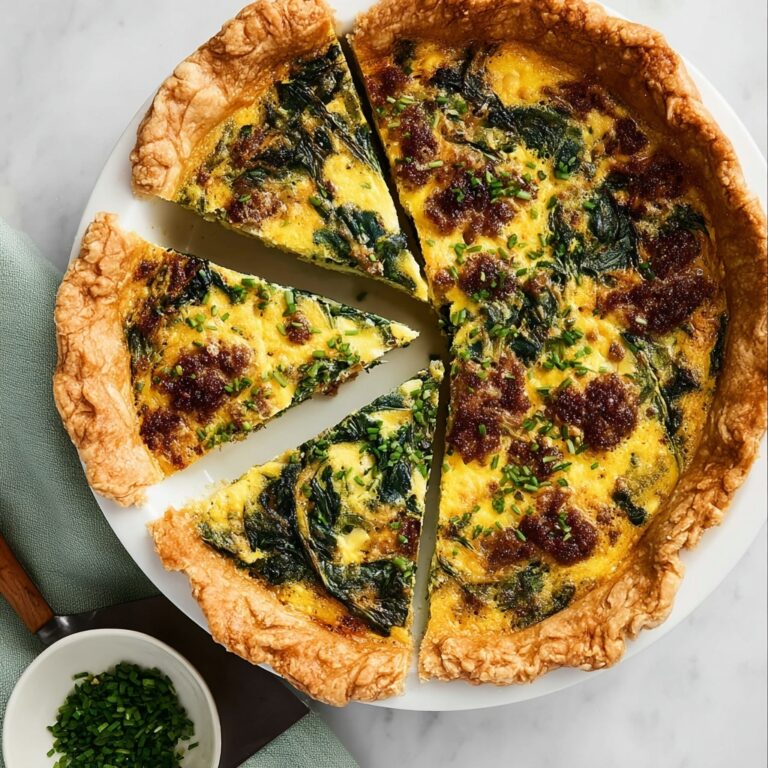 Sausage Spinach Quiche Recipe