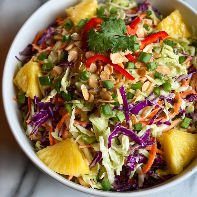 Tangy Tropical Hawaiian Coleslaw Recipe
