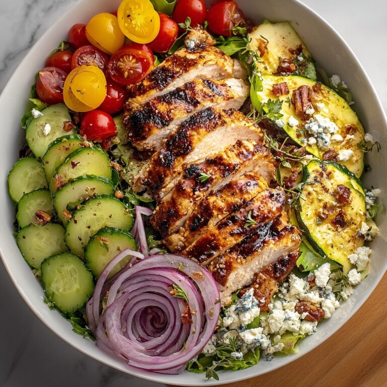 Zesty Grilled Chicken Salad with Crunchy Veggies Recipe