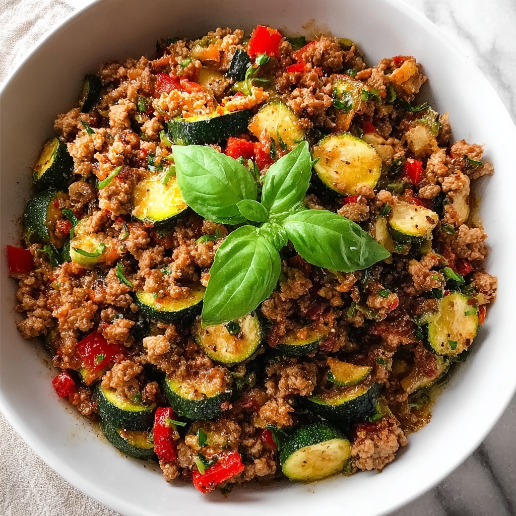 Ground Turkey and Zucchini Skillet Recipe - Recipe Image