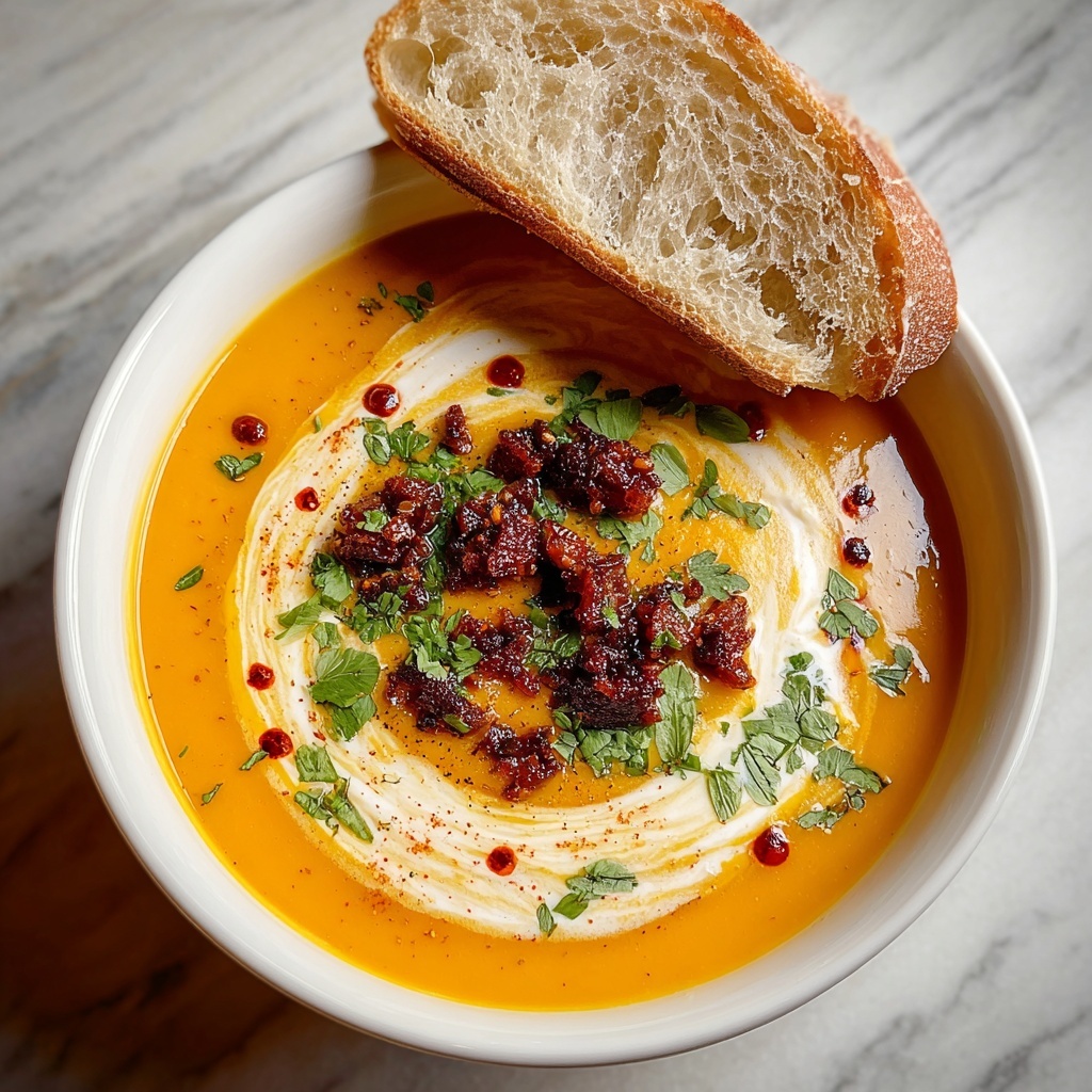 Spicy Chorizo Pumpkin Soup Recipe - Recipe Image