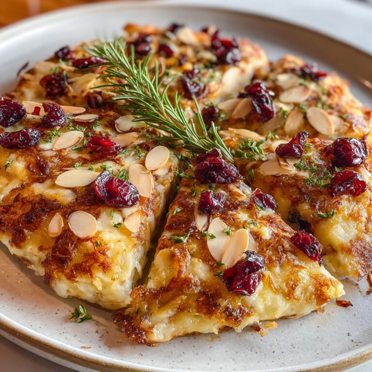 Crispy Flatbread with Brie, Cranberries & Toasted Almonds Recipe