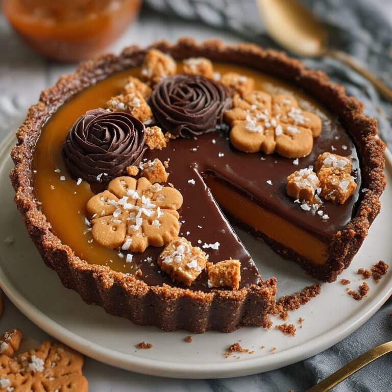 Vegan Caramel Tart with Gingerbread Crust Recipe