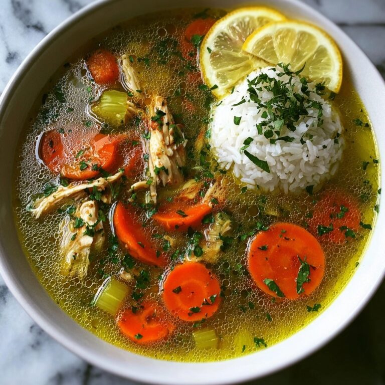 Lemon Ginger Turmeric Chicken and Rice Soup Recipe
