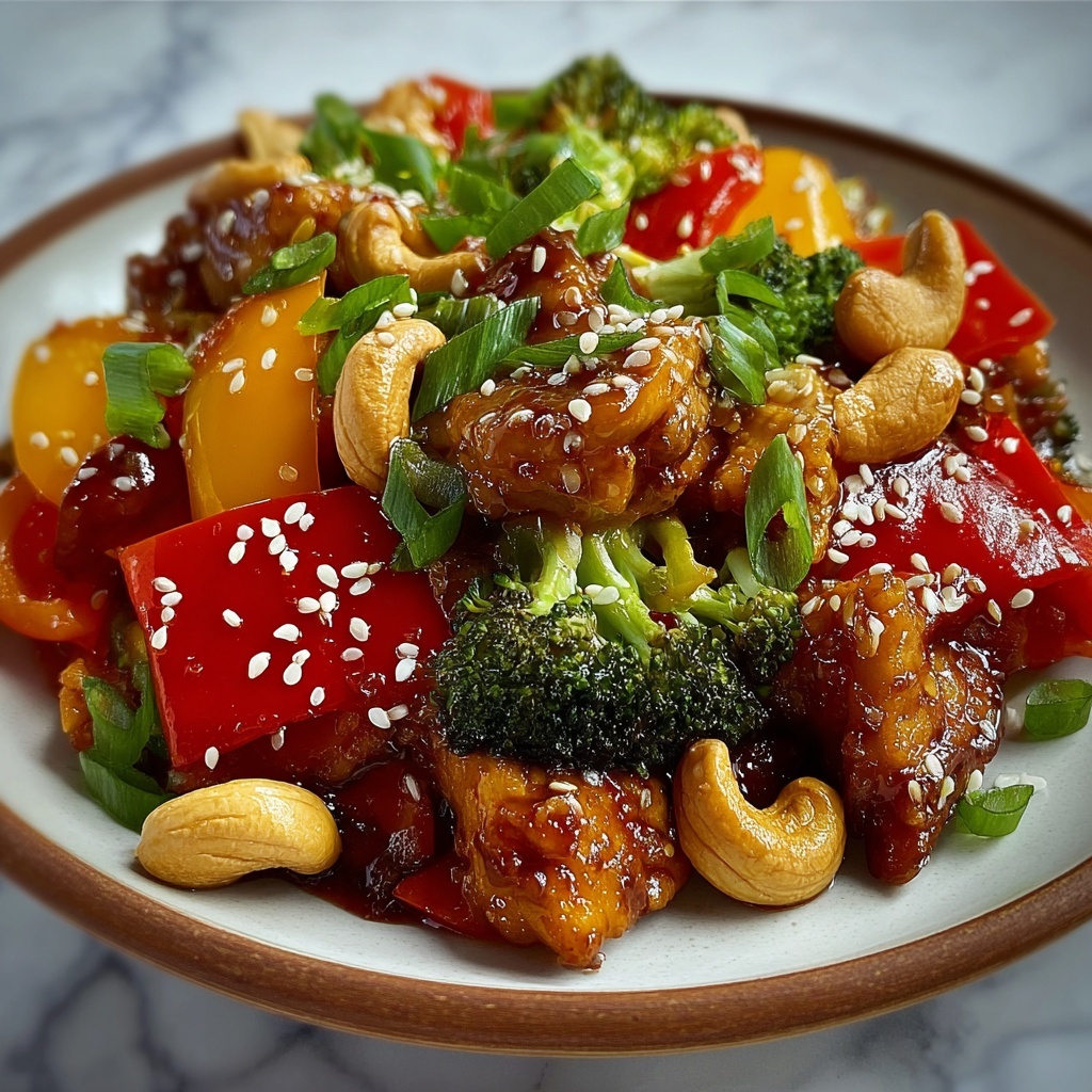 Sheet Pan Cashew Chicken Recipe - Recipe Image