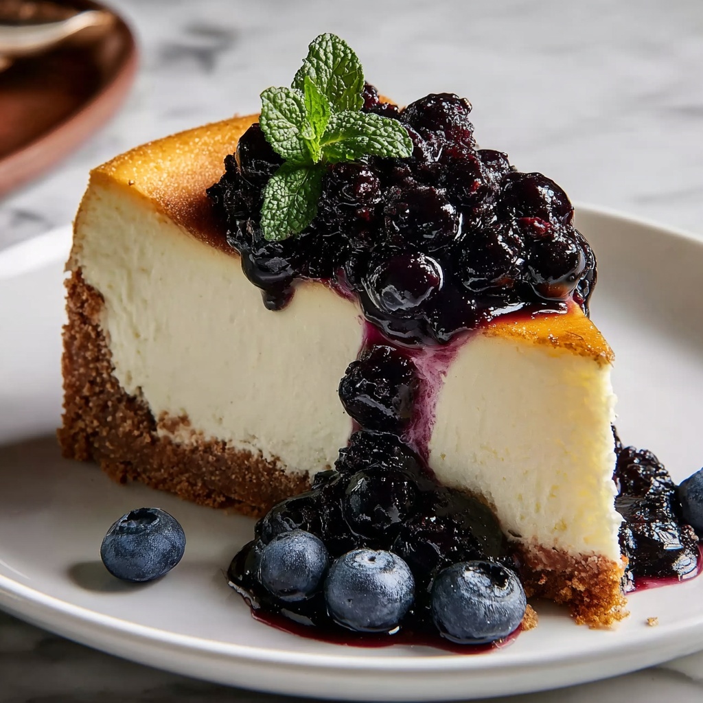 Ravenclaw Midnight Blueberry Cheesecake Recipe - Recipe Image