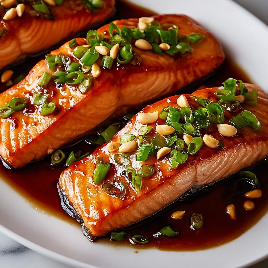 Easy Crispy Honey Garlic Glazed Salmon Recipe - Recipe Image