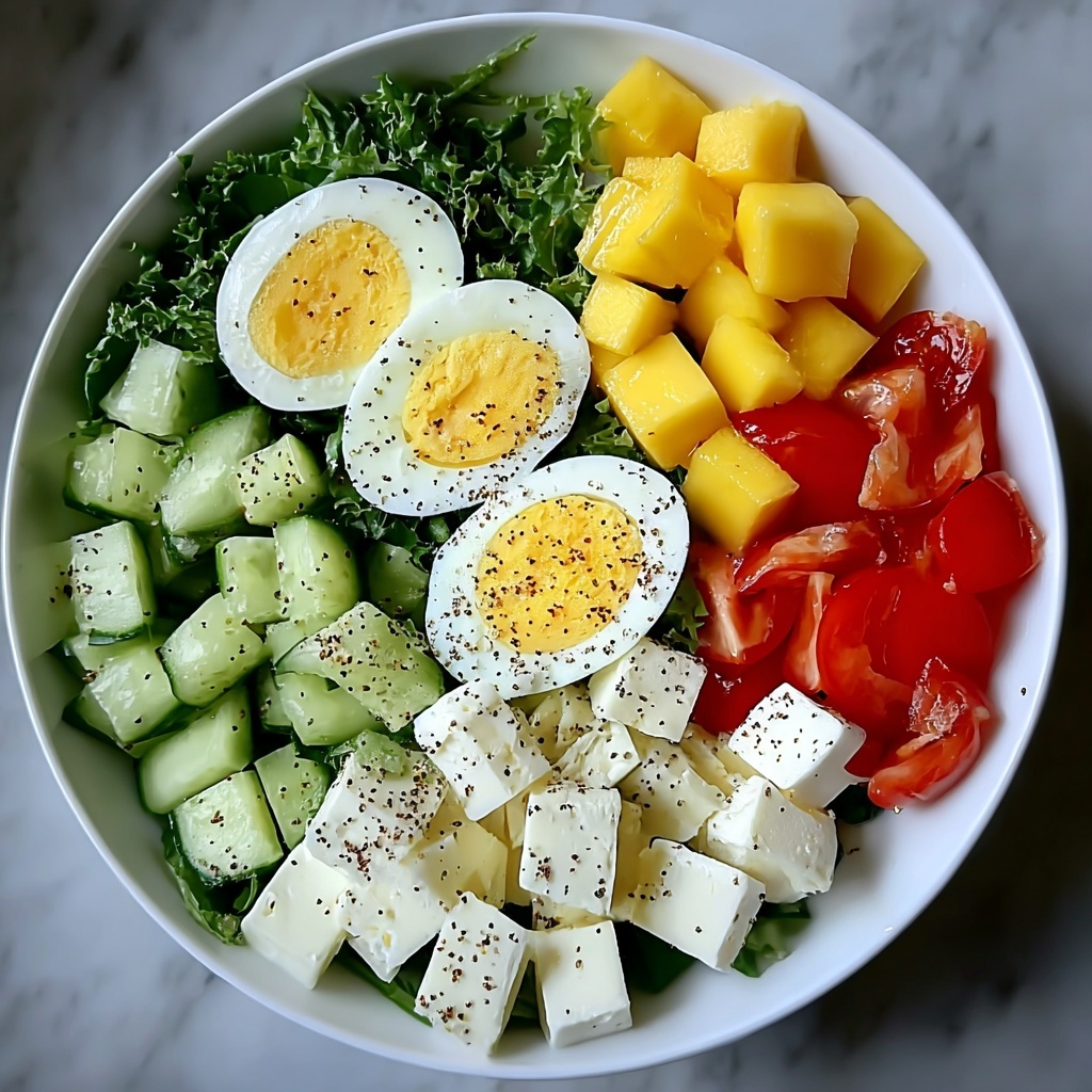 Avocado Egg Salad Bowl with Feta & Crunchy Cucumber Recipe - Recipe Image