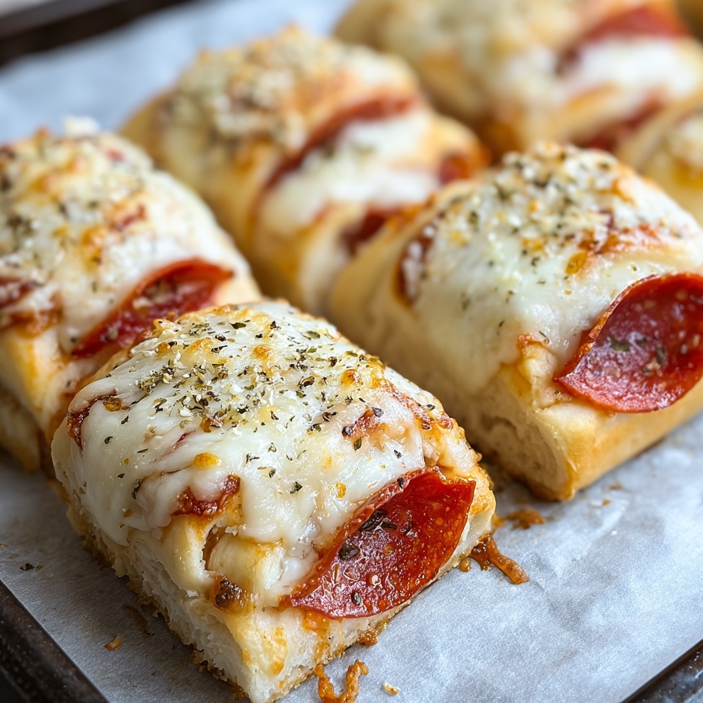 Cheesy Pepperoni Pizza Roll-Ups Recipe - Recipe Image