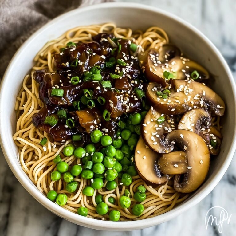 Savory Miso Noodle Bowls with Roasted Mushrooms Recipe