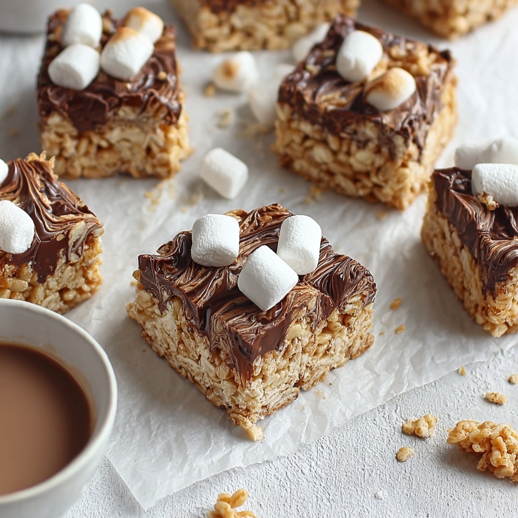 Vegan Gluten-Free S'mores Rice Crispy Treats Recipe - Recipe Image