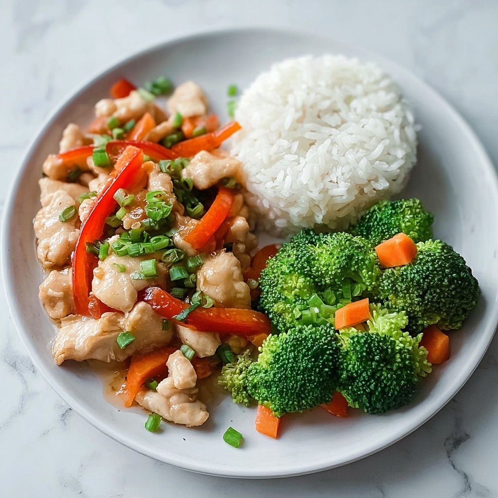 Chicken Stir-Fry with Steamed Broccoli & Fluffy Rice Recipe - Recipe Image