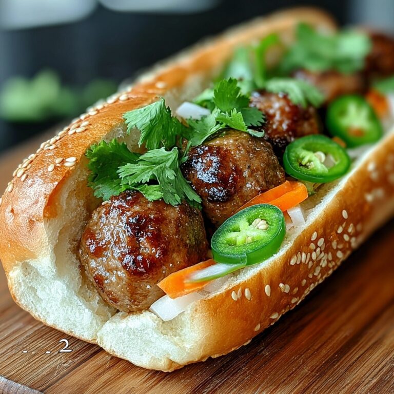 Juicy Korean BBQ Meatball Banh Mi Recipe