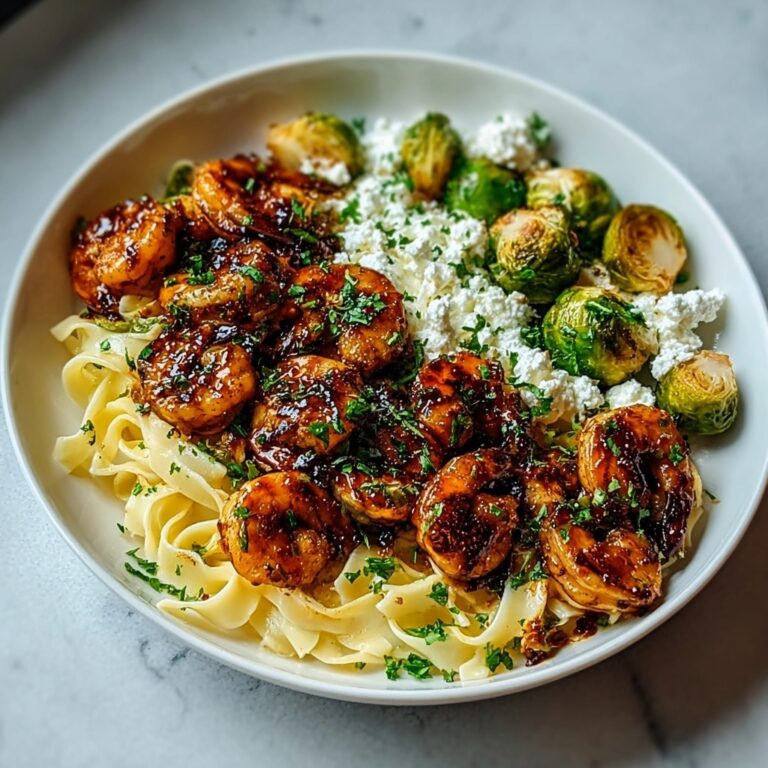 Indulgent Hot Honey Balsamic Chicken Alfredo with Feta & Chips Recipe