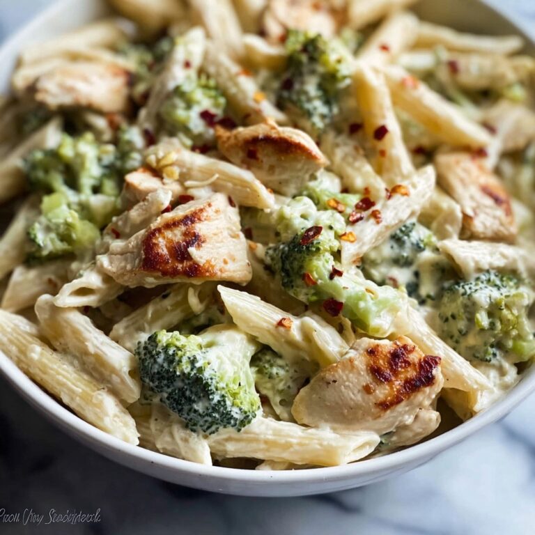 Creamy Rotisserie Chicken Broccoli Pasta Recipe