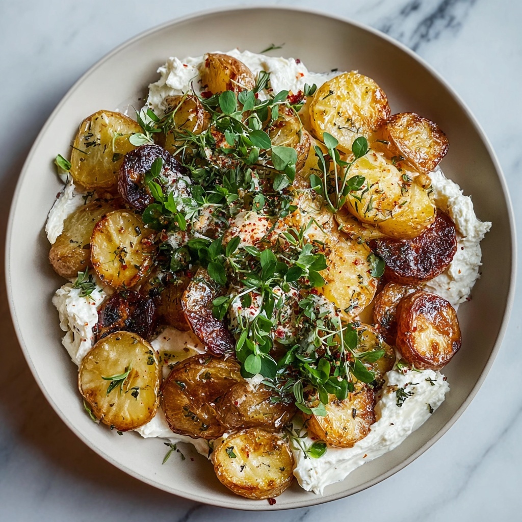 Crispy Smashed Potato Salad Recipe - Recipe Image